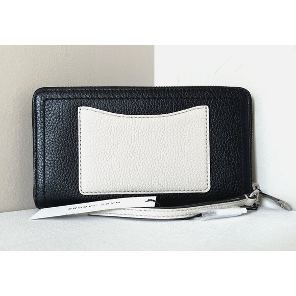 New Marc Jacobs Groove Zip Around Continental Wallet Leather Marshmallow Multi - Picture 3 of 4